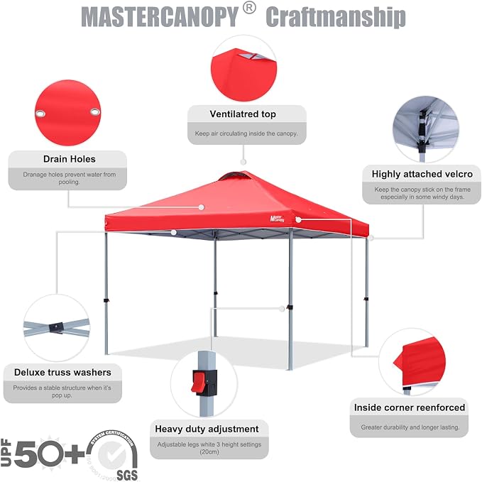 MASTERCANOPY Durable Pop-up Canopy Tent - Image 3