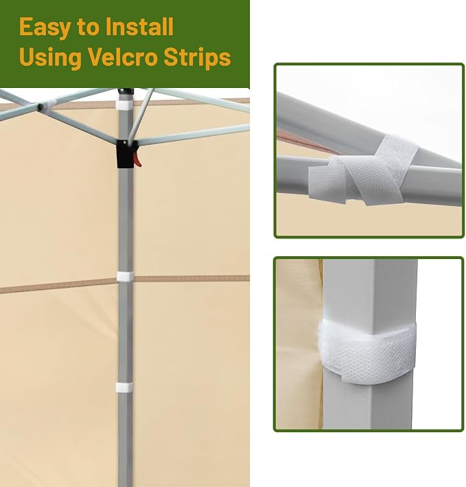 3 Pcs 10x10 Canopy Sidewalls - Image 6