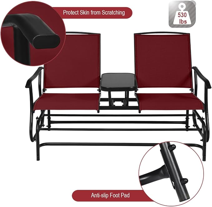 Giantex Outdoor Glider, Rocking Chair - Image 7