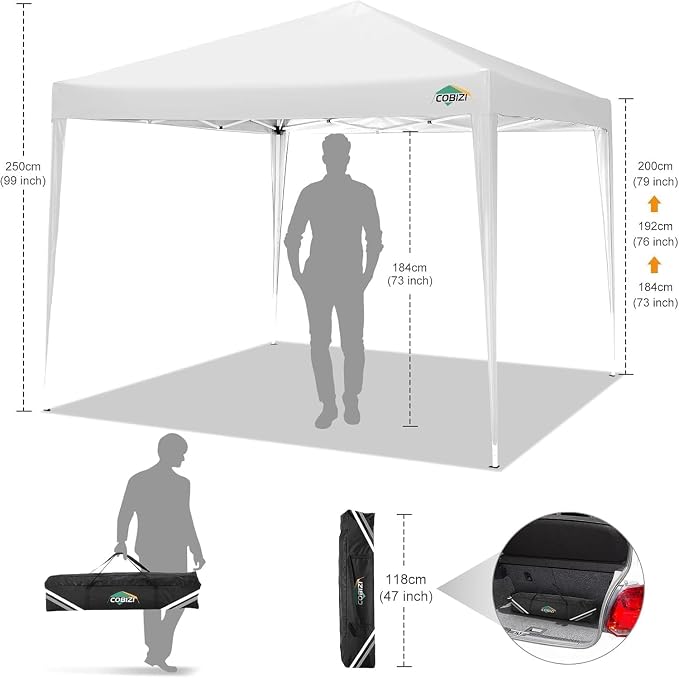 COBIZI 10x10 Pop Up Canopy Tent - Image 3