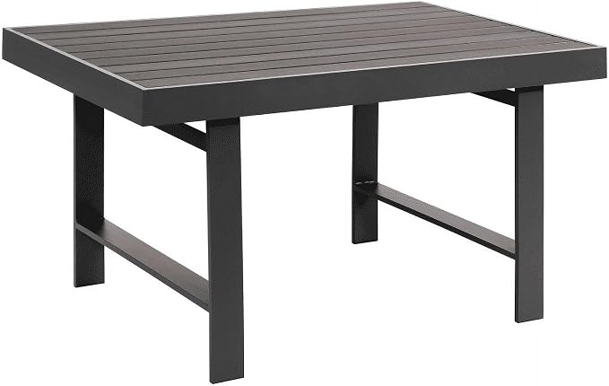 Wisteria Lane Aluminum Outdoor Patio Furniture Dining Table, All-Weather by WisteriaLane
