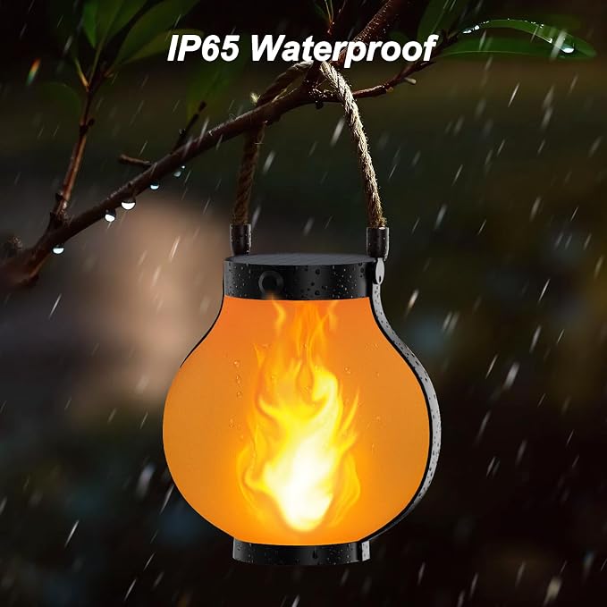 Hompavo Larger Gen2 Solar Lanterns Outdoor, Dual Charging & 2-Mode - Image 5