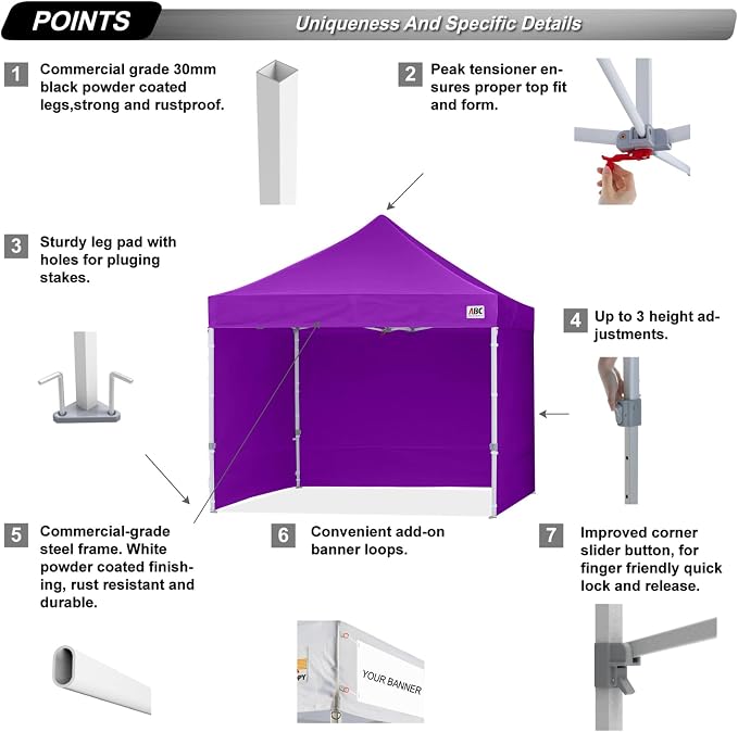 ABCCANOPY Easy Pop Up Canopy Tent - Image 2