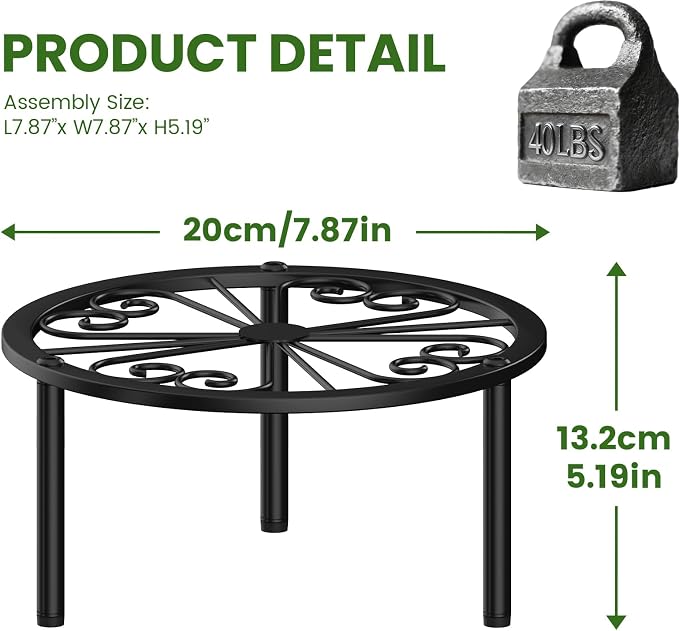 TOSKING Heavy Duty Metal Plant Stand - Image 3