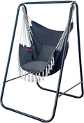Hammock Chair with Stand, Heavy-Duty Hammock Stand with Large Indoor Swing by PIRNY