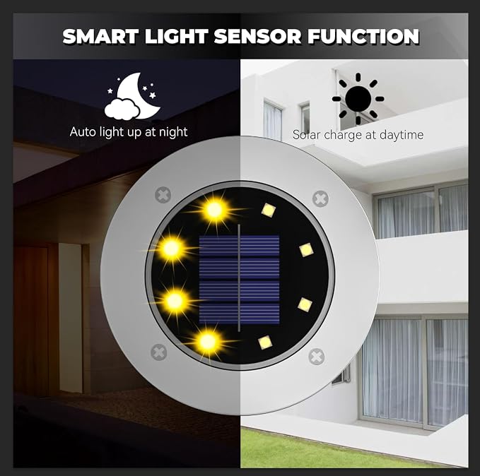 Solar Lights Outdoor Waterproof 12Pack, Solar Garden Lights Pathway Light - Image 6