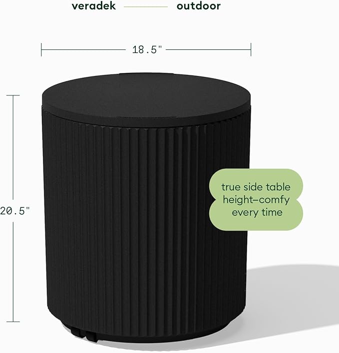 Veradek Outdoor Cooler Side Table - 2 in 1 - Image 2