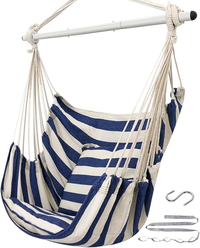 ADVOKAIR Hammock Chair Hanging Chair Swing Large Indoor by ADVOKAIR-ChillNaturally