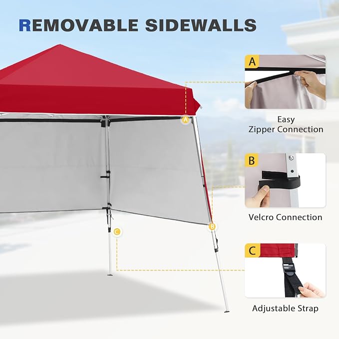 EAGLE PEAK Day Tripper 8x8 Aluminum Super-Lightweight Slant Leg Pop Up Canopy - Image 7