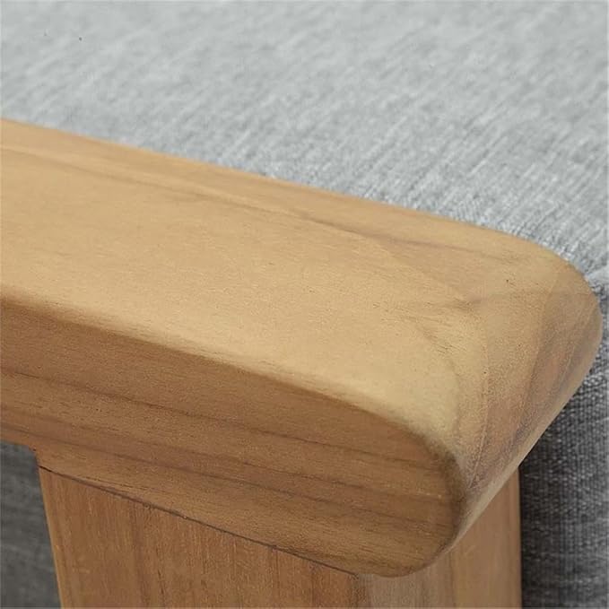 Modway EEI-1152-NAT-GRY-SET Marina Premium Grade A Teak Wood Outdoor Patio - Image 6