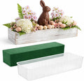Dandat 1 Set Wood Boxes for Centerpieces 16x4 Inch Rectangle Wooden Planter Box by Dandat