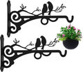 Multipurpose Hanging Basket Plant Brackets Outdoor Indoor, Heavy Duty Solid by Qktxktzy