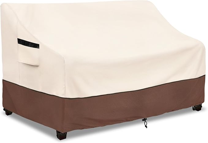 Outdoor 2-Seater Loveseat Cover, Patio Sofa Covers Fits up to 58W x 32.5D x 31H by LSongSKY