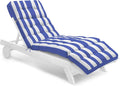 Outdoor Chaise Lounge Chair Cushion Waterproof 74.4 x 22 x 4.7 Inches Memory by Tycdiose
