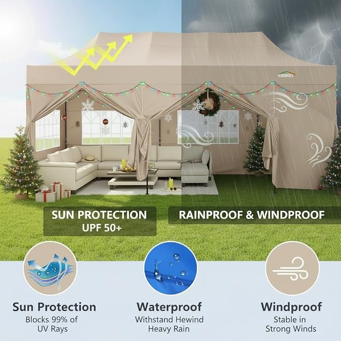 COBIZI 10x30 Pop up Canopy Heavy Duty - Image 5