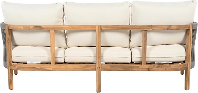 Christopher Knight Home Havets 77"W Outdoor 3 Seater Sofa, Acacia Wood Bench - Image 10