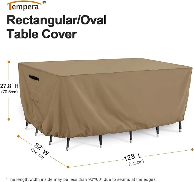 Tempera Outside Table and Chair Covers, Outdoor Dining Set Cover, Patio - Image 2
