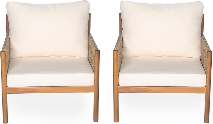 Christopher Knight Home Barris Lounge Chair Outdoor Set of 2, Patio Accent Chair - Image 5