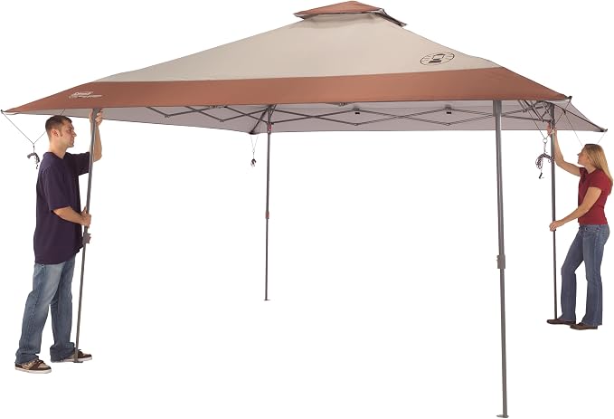 Coleman 13x13ft Instant Canopy Sun Shelter, Portable Shade Tent Sets Up in 3 - Image 2