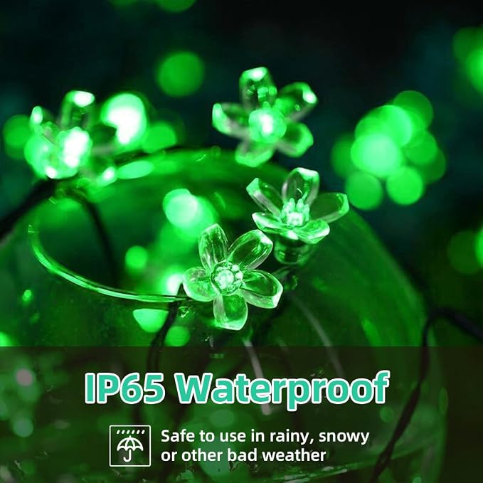 ITICdecor Solar Flower String Lights - Image 3