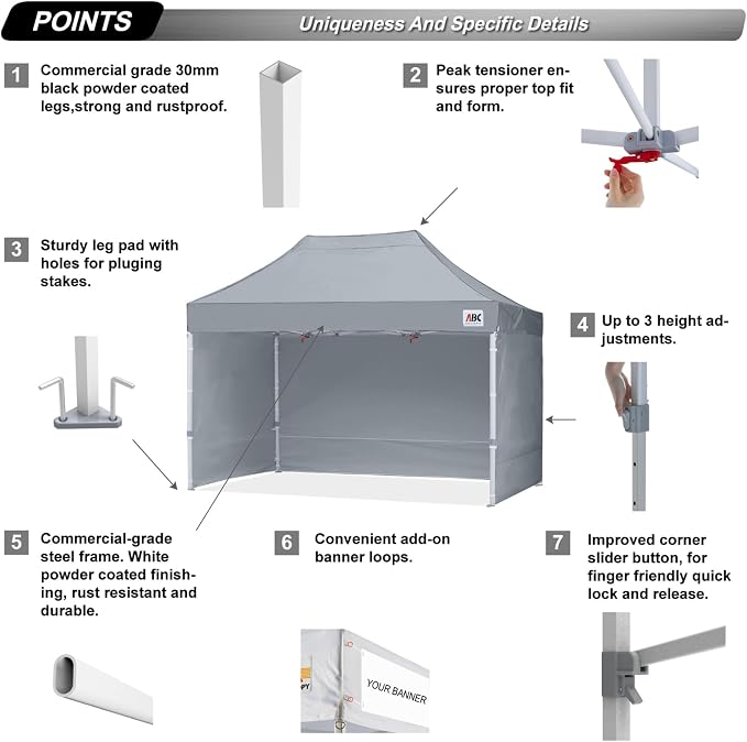 ABCCANOPY Easy Pop Up Canopy Tent - Image 2