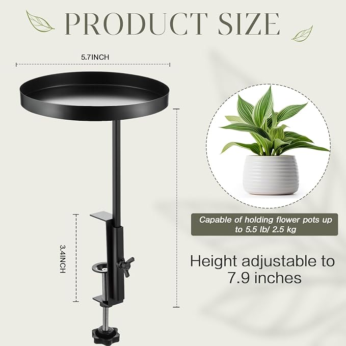 4 Pcs Window Sill Plant Shelf 5.7''D x 12.4''H Adjustable Window Shelf - Image 2