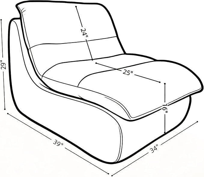 Bean Bag Chair - Memory Foam Bean Bag Chair - Image 2