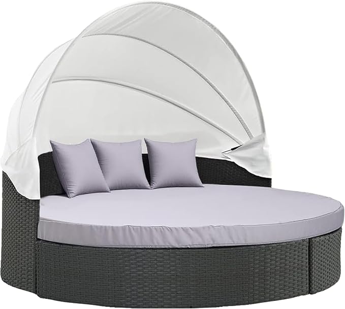 MICTONY Outdoor Daybed Cushion Cover, Sun Bed Cushion Cover, Outdoor Round Bed by Mictony