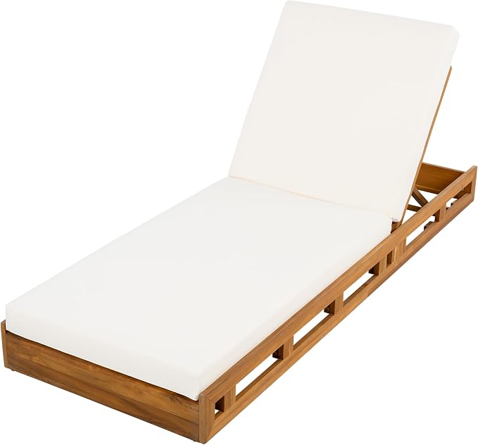Christopher Knight Home Jossie Acacia Wood Chaise Lounge Chair Outdoor Set of 2 - Image 3