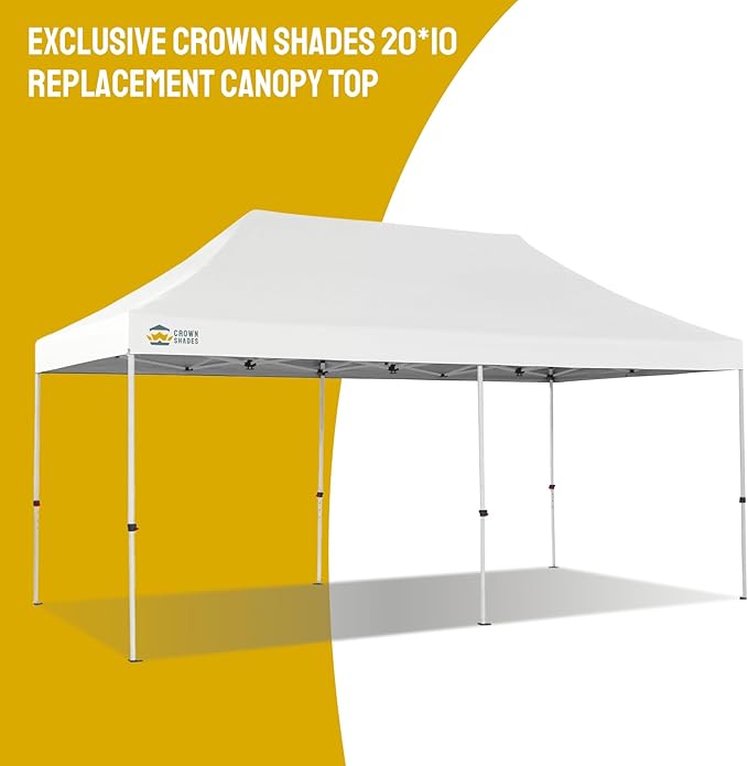 CROWN SHADES 10x20 Canopy Replacement Top - Image 6