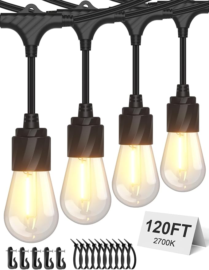 XMCOSY+ 120FT Outdoor String Lights Waterproof by XMcosy