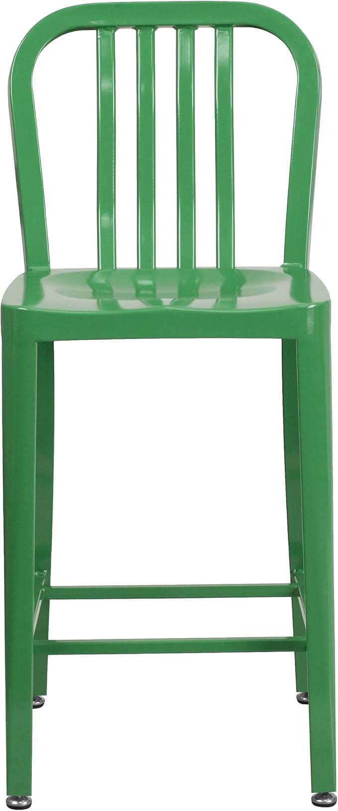 Flash Furniture Commercial Grade 24" High Green Metal Indoor-Outdoor Counter - Image 8