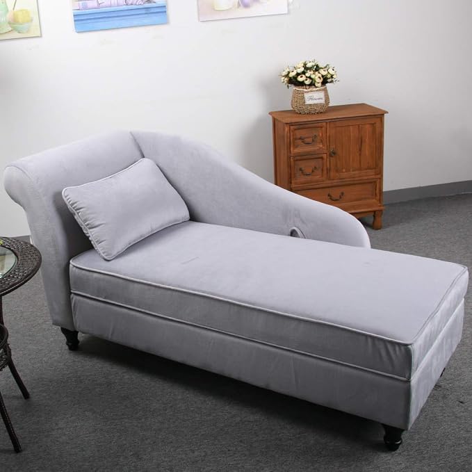Yongqiang Storage Chaise Lounge Indoor Upholstered Sofa Recliner Lounge Chair - Image 6