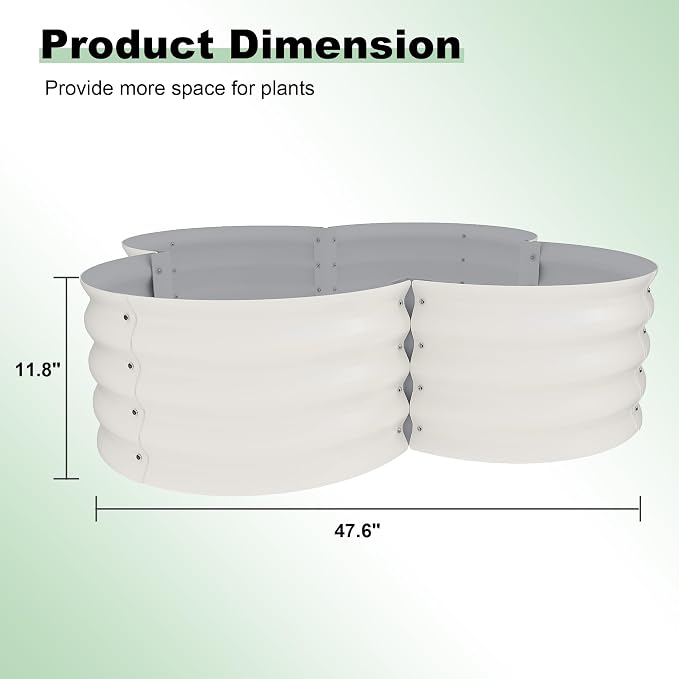 Garvee 2 Pack Galvanized Raised Garden Bed, Outdoor Planter Box - Image 7