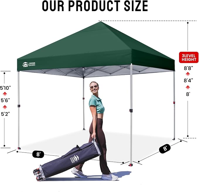 CROWN SHADES 8x8 Pop Up Canopy - Image 5