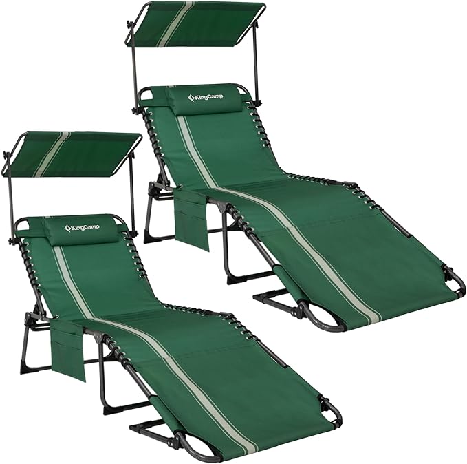 KingCamp 2 Pack Lounge Chair Outdoor by KingCamp