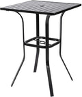 Patio Bar Table, Outdoor Bar Height Bistro Table by Patiomore