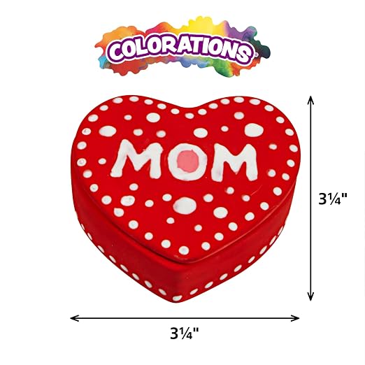 Colorations Decorate Your own Ceramic Heart Boxes - Image 4