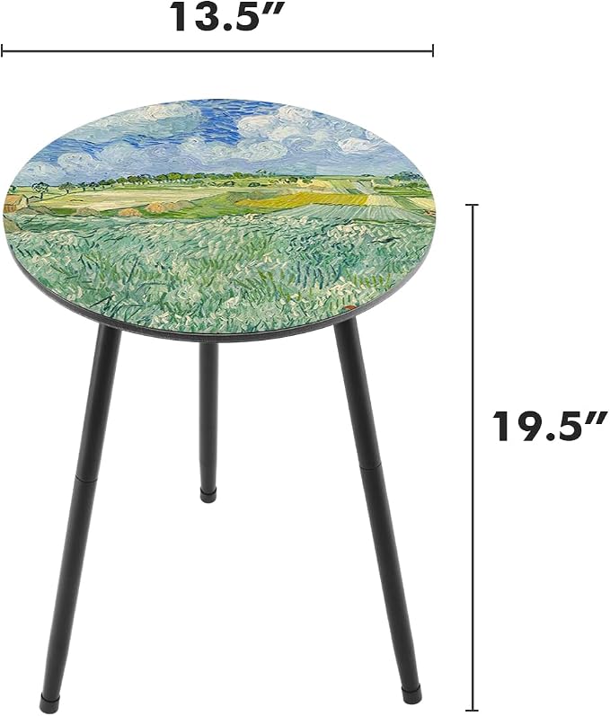 Outdoor Side Table 2 pcs Patio Side Tables - Image 3