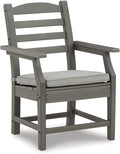 Signature Design by Ashley Visola Outdoor HDPE Dining Chair Set of 2, Durable by SignatureDesignbyAshley