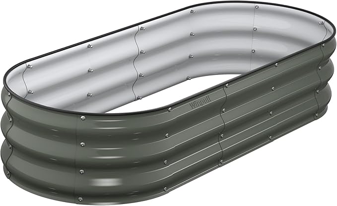 Raised Garden Bed Kit, Large Metal Raised Beds by Winpull