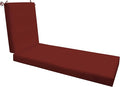 Honeycomb Outdoor Heritage Chaise, 21.5 x 70, Textured Solid Henna Chair Cushion by Honeycomb