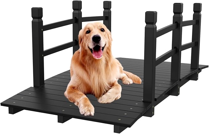 VINGLI Garden Bridge, Classic Wooden Bridge by VINGLI