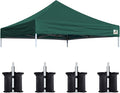 Eurmax USA New 10x10 Pop Up Canopy Replacement Canopy Tent Top Cover, Instant by Eurmax
