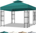 10x10 Canopy Replacement Top Cover Canopy Top Replacement Double Layer Vented by Qdreclod