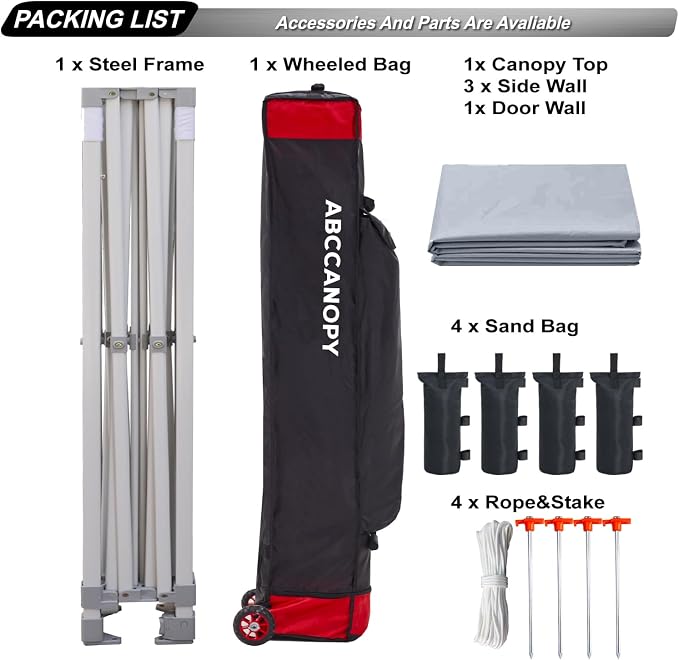 ABCCANOPY Easy Pop Up Canopy Tent - Image 5