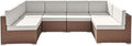 Outdoor Replacement Cushions for Patio Furniture, Splash-Resistant and by SpaceHop