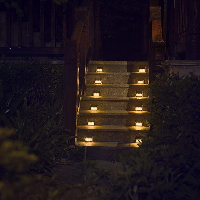 XLUX Solar Lights for Steps Decks Pathway Yard Stairs Fences, LED lamp - Image 7