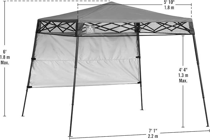 Quik Shade Go Hybrid 6' x 6' Sun Protection Pop-Up Compact and Lightweight 7' x - Image 4