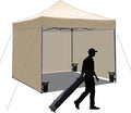 10x10 Pop up Canopy Tent with Sidewalls, Heavy Duty Waterproof Sun Shade Canopy by AERGERGER